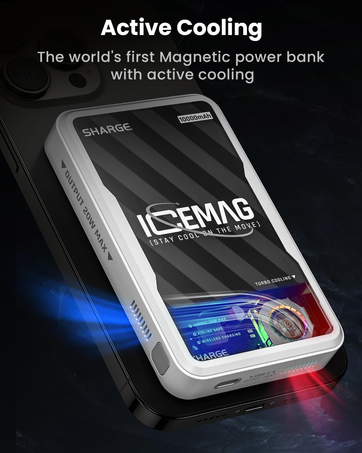  sharge ICEMAG Magnetic Power Bank